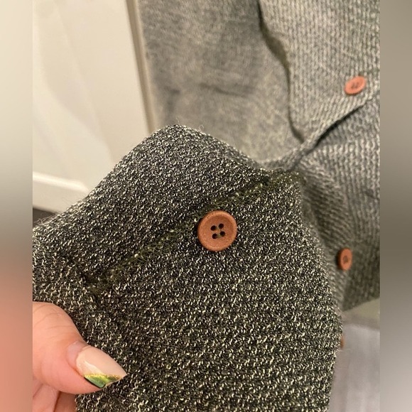 Eileen Fisher MIDI Button Down Skirt Gray Small - Picture 6 of 7